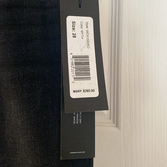 Hudson Riley Grommet Studded Slim Boyfriend Jeans - Picture 3 of 7